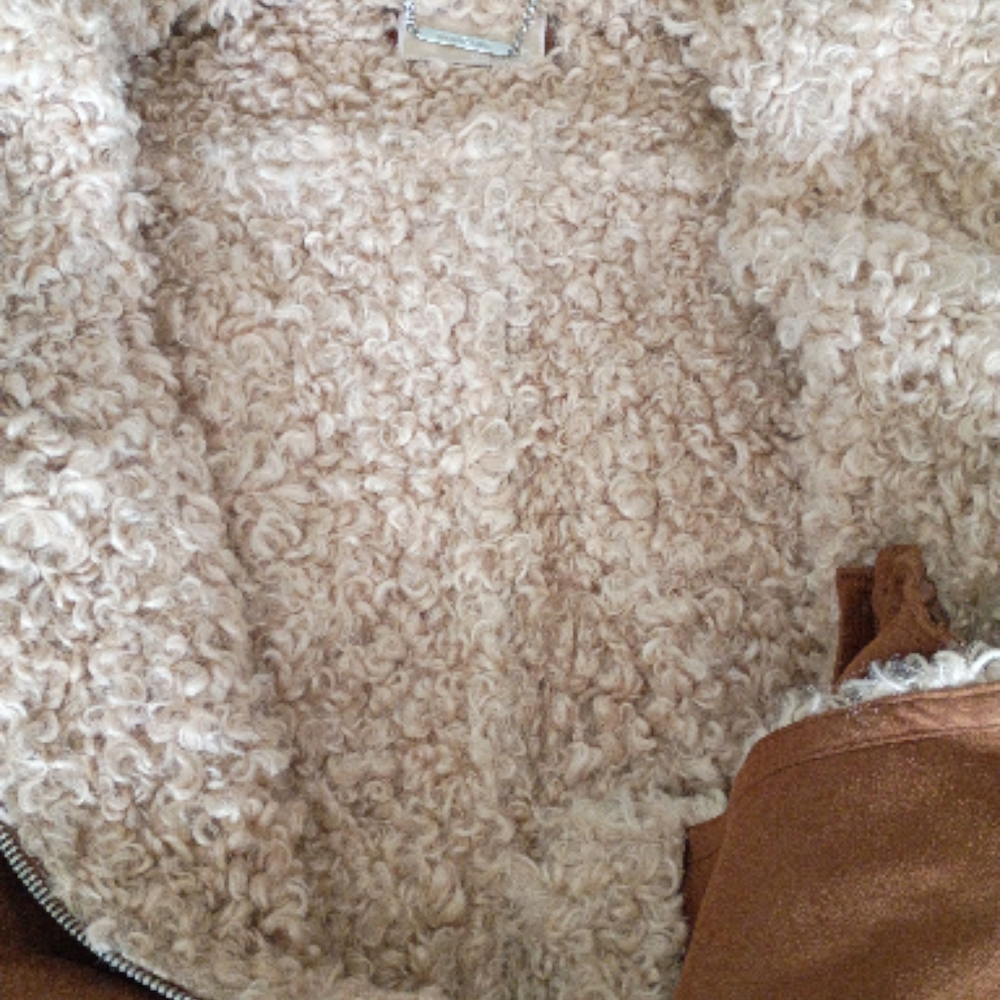 New Michael Kors Faux Fur Utility Jacket - Picture 3 of 7